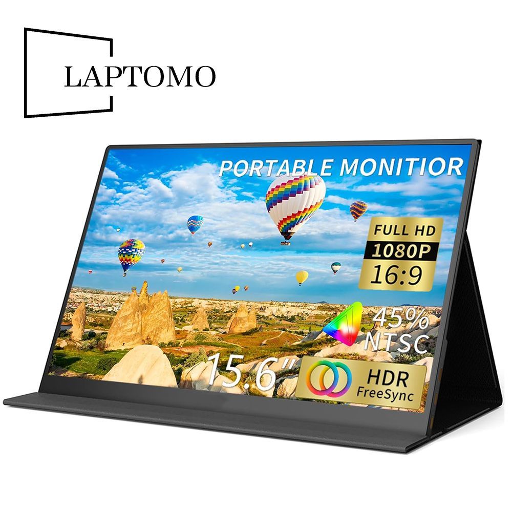 Laptomo 15.6" Монитор портативный монитор, черный