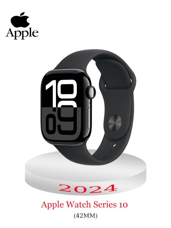 AppleУмныечасыWatchSeries102024СовершенноновыйОригинал,42mm,чёрный