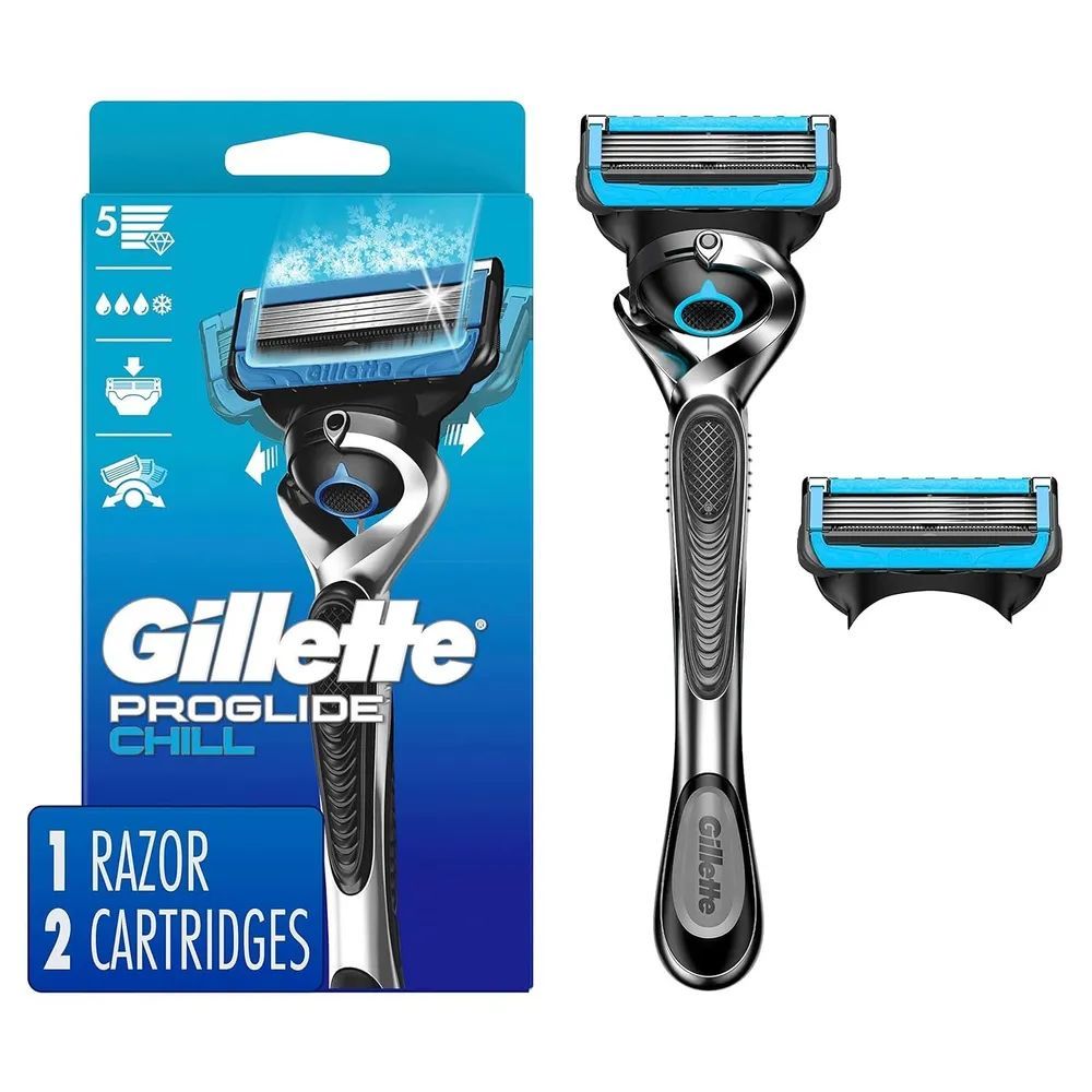 Бритва Gillette Fusion5 Proshield Chill мужская бритва, 2 кассеты