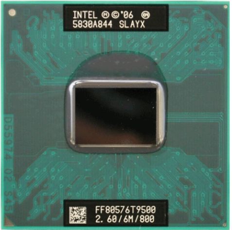 IntelПроцессордляноутбукаCore2DuoT9500(2,6Ghz,478,6Mb,2C/2T)OEM(безкулера)