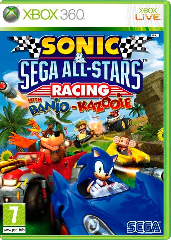 Игра Sonic & SEGA All-Stars Racing with Banjo Kazooie (XBox 360, Английская версия)