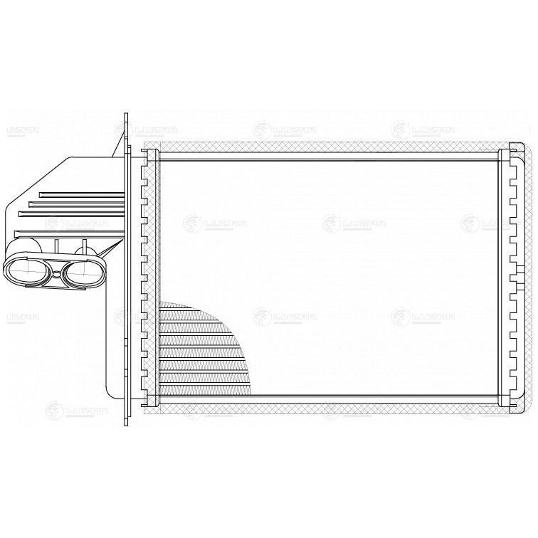 Радиатор отопителя BMW 3 (E36) 90- 1.6i/1.8i/2.0i/2.5i/2.8i/3.2i Luzar LUZAR LRh 2617