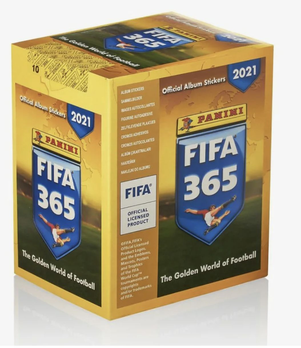 Panini / Бокс наклеек FIFA 365-2021 / 250 наклеек