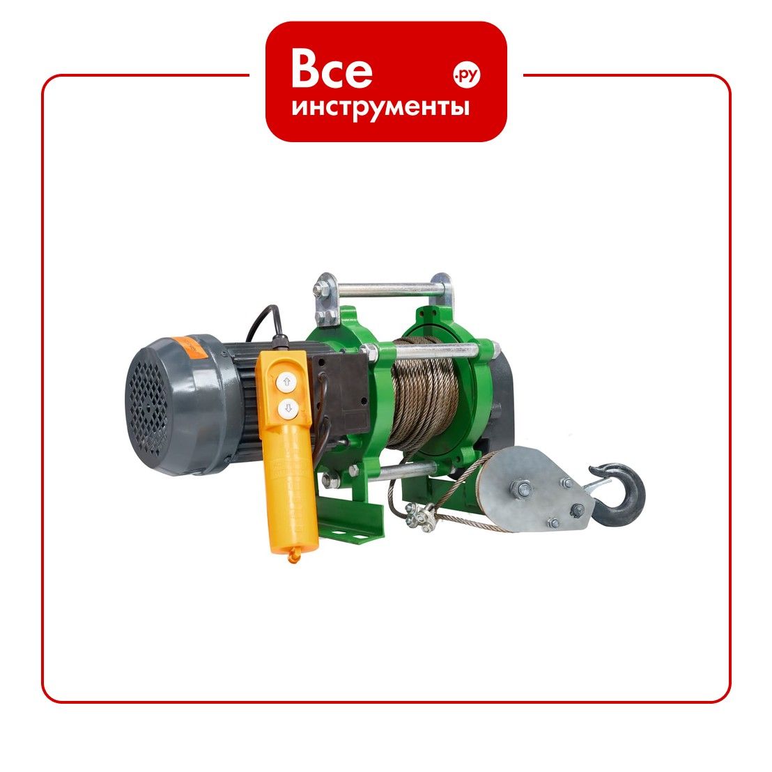 Лебедка электрическая (500/1000кг, 30/15м, U 380v, P3, 50HZ) EURO-LIFT KCD 00020875