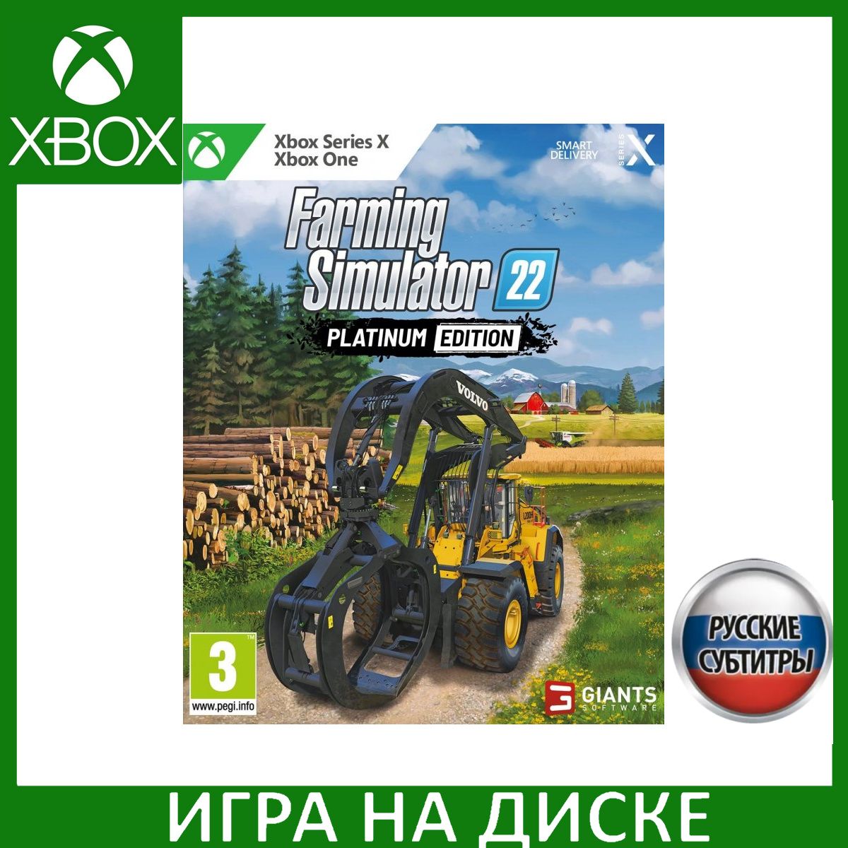 Игра Farming Simulator 22 Platinum EditionXbox One, Series X Русская Версия Диск на Xbox