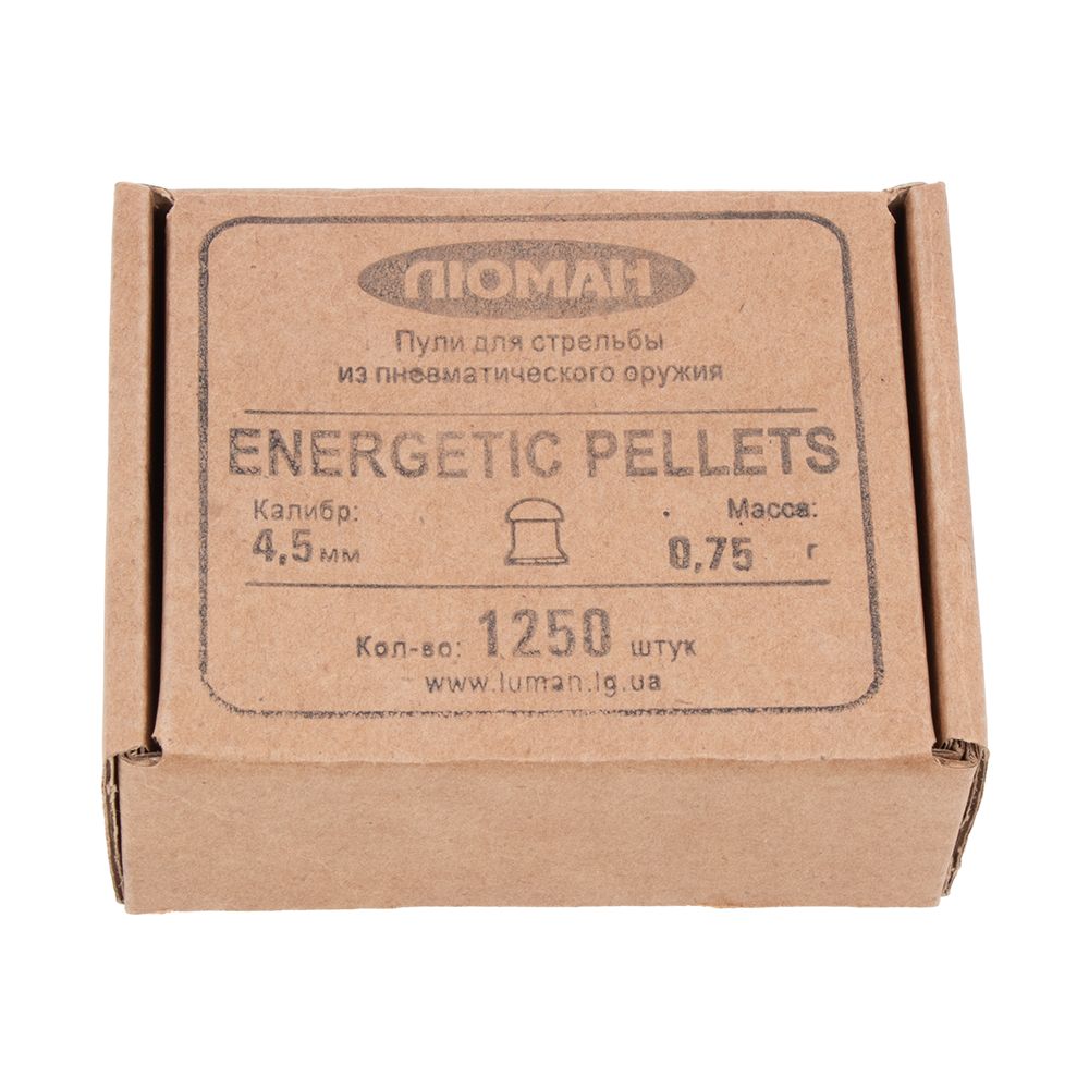 Пуля пневм. Energetic pellets, 0,75 г. 4,5 мм. (1250 шт.), 00148299