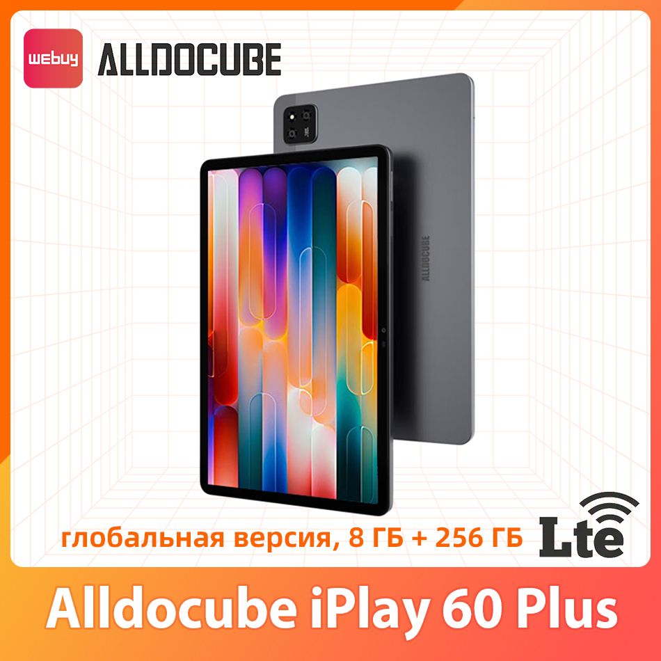 AlldocubeПланшетiPlay60Plus8ГБ+256ГБ4GLTE,HelioG99,11.45"8ГБ/256ГБ,серыйметалликMTKHelioG99,ГлобальнаяпрошивкаРусский+GooglePlayTab