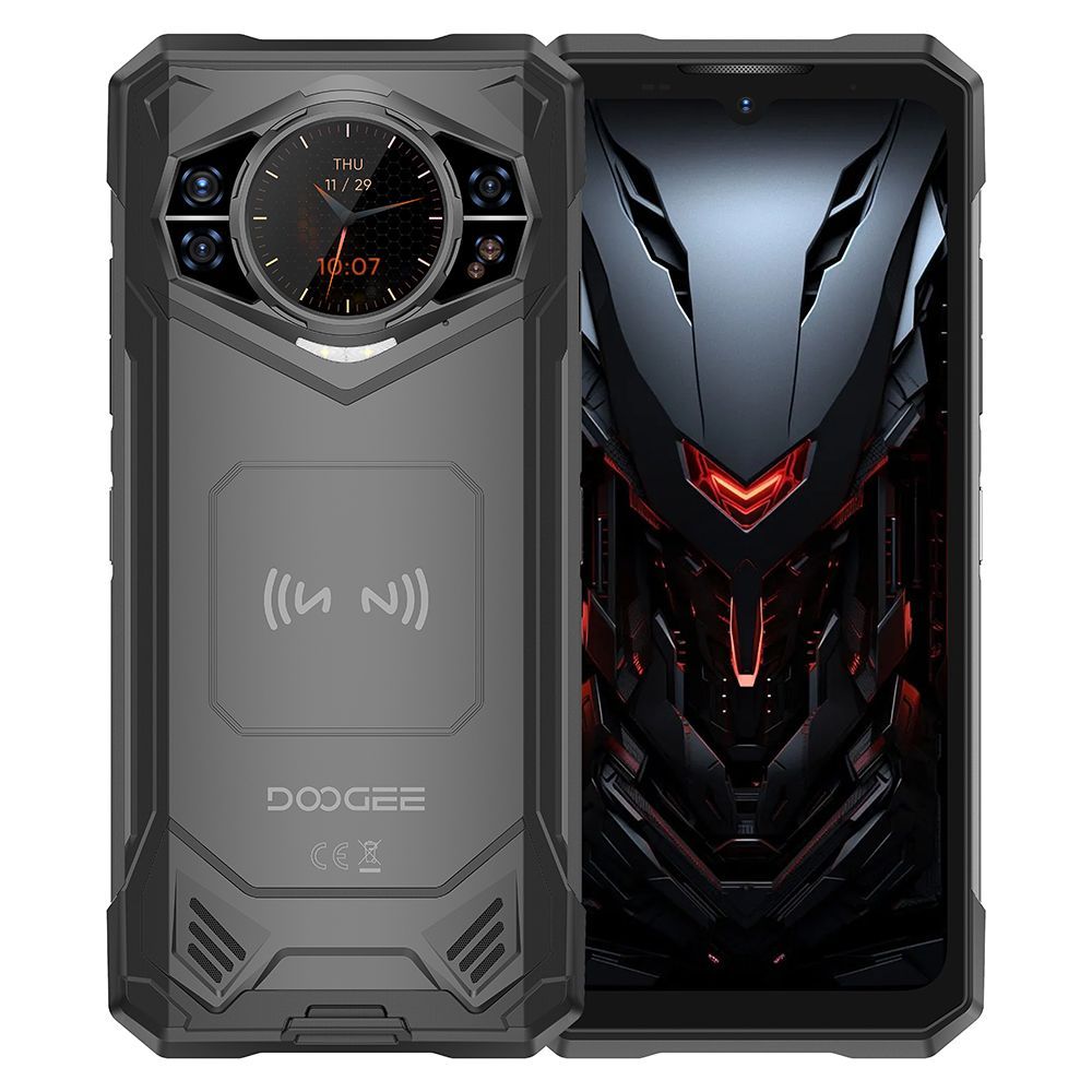 DoogeeСмартфонS200X,5G,32ГБ(12+20)ОЗУ/512ГБПЗУ,100MP,NFC12/512ГБ,черный