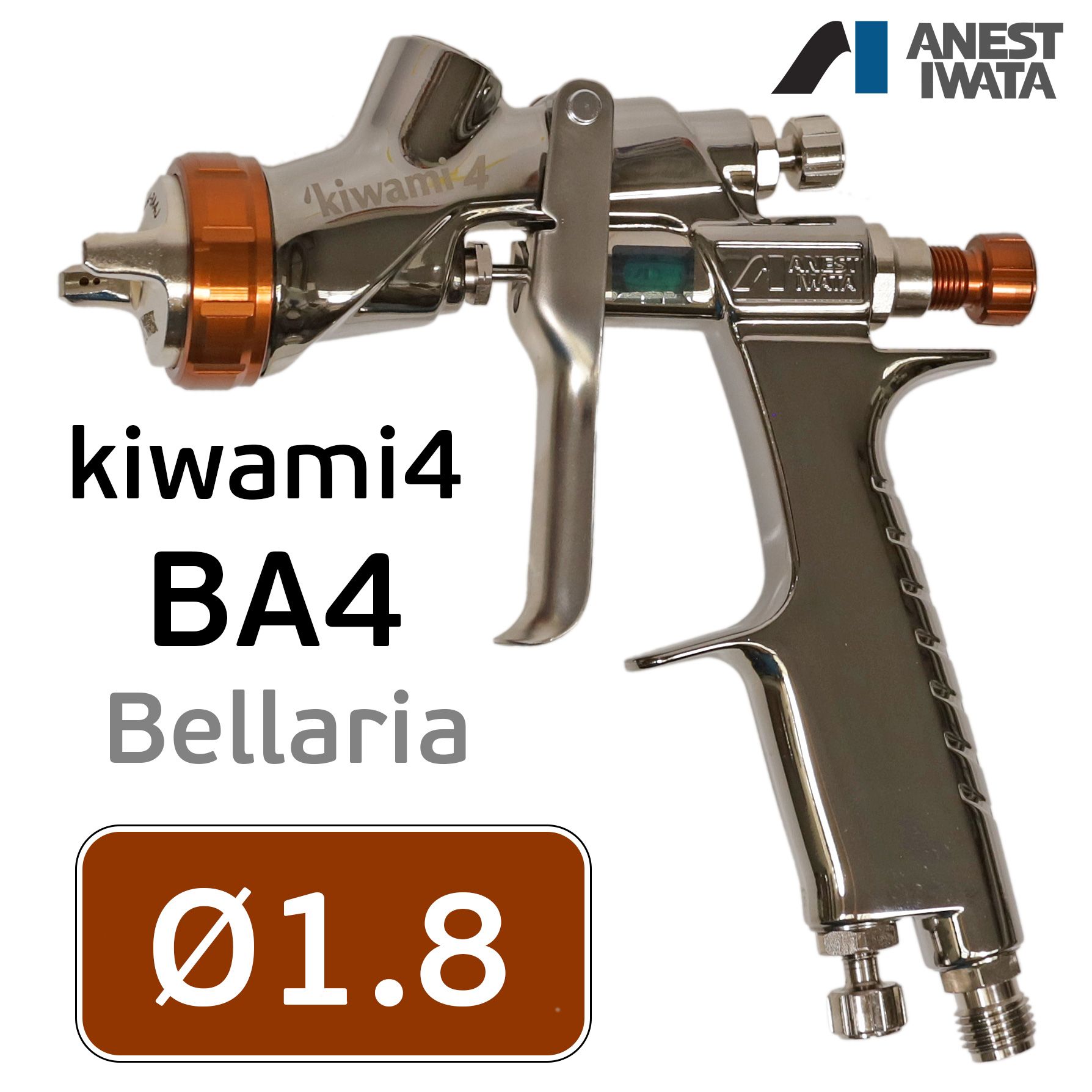 КраскопультAnestIwataKiwamiBA4(1.8мм;270л/мин)безбачкаNEWW-400Bellaria