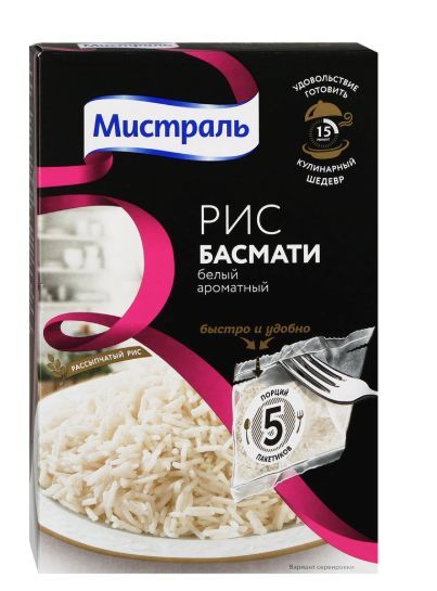 Рис МИСТРАЛЬ Басмати , 5х80 г