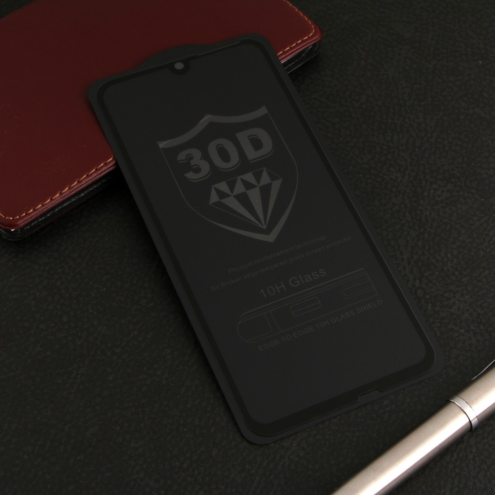 Защитное стекло Innovation 2D для Honor 10i/10 Lite/Huawei P smart(2019),полный клей, черное