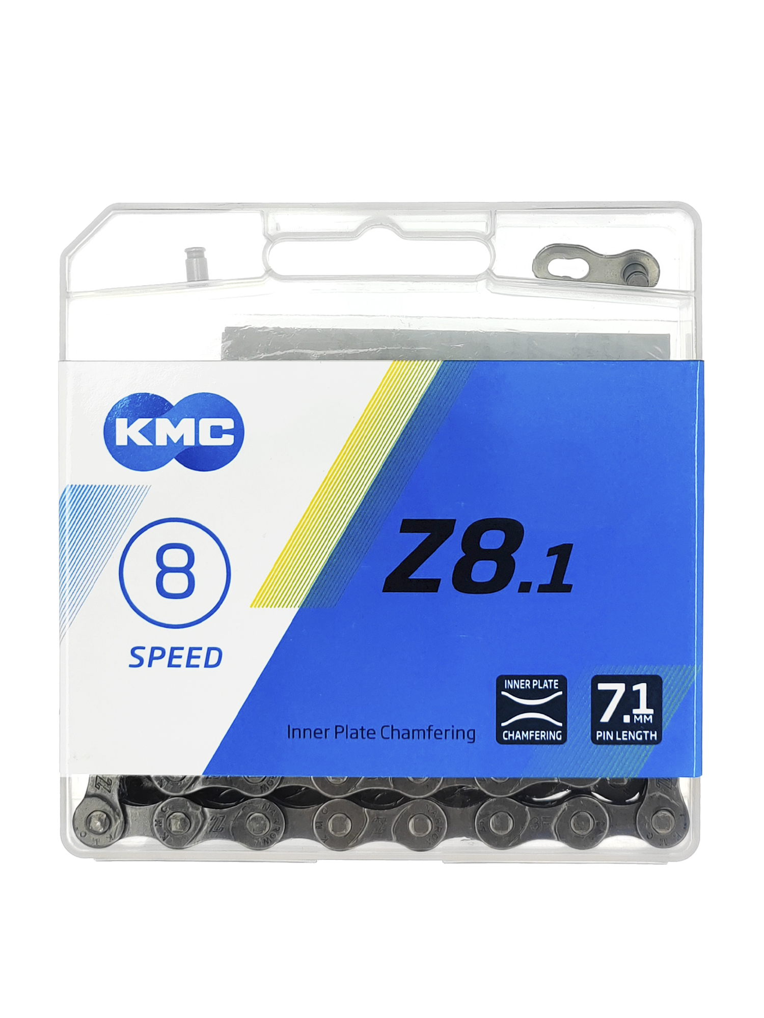 YBN Цепь для велосипеда KMC Z8.1, 7-8 скоростей, 114 звеньев, 1/2"x3/32", замок цепи — Каталог Ozon — фото 3