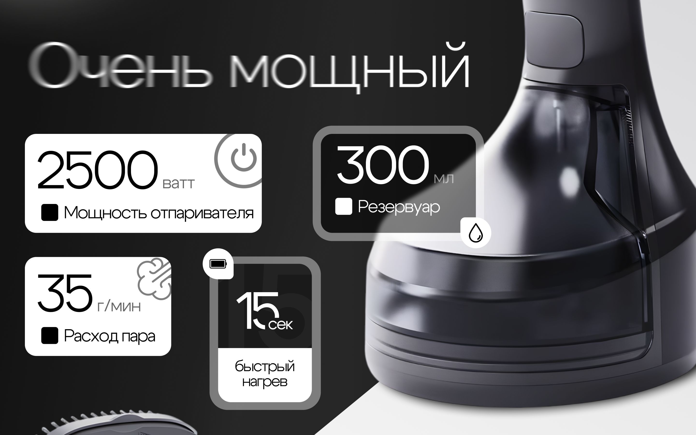 Отпариватель для одежды ручной / отпариватель(图2)
