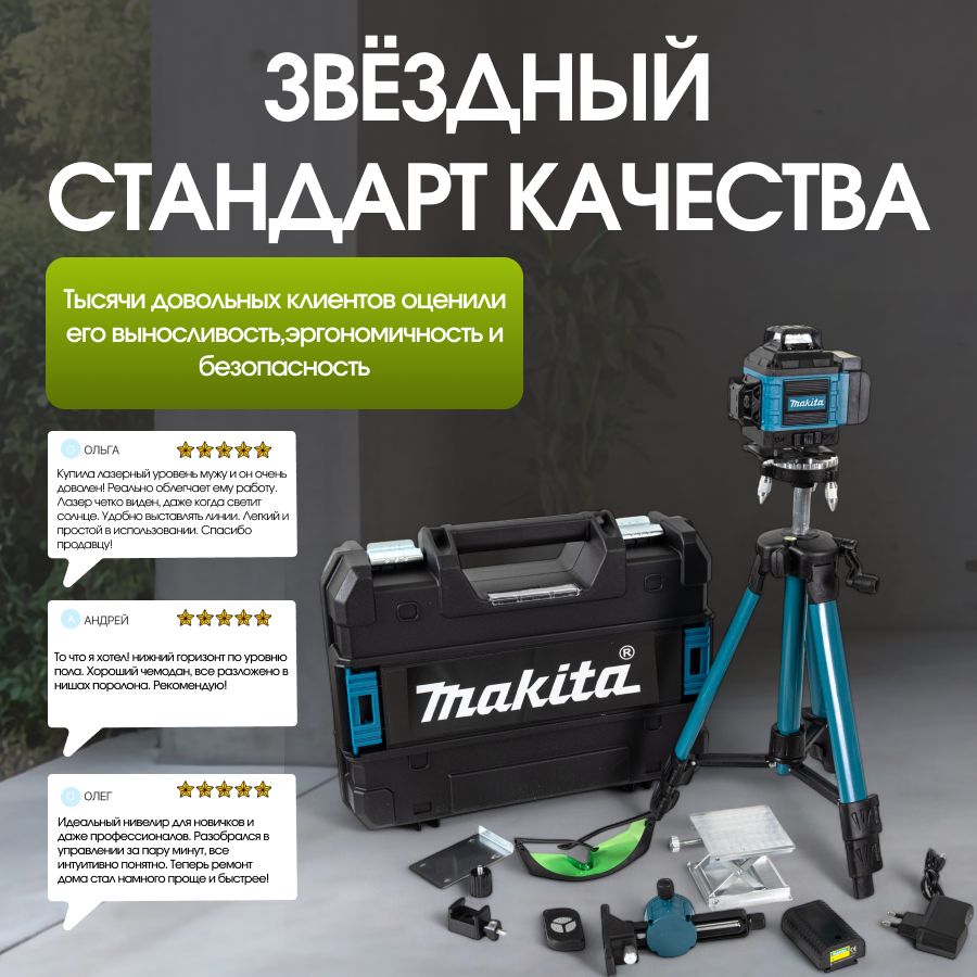 Профессиональный лазерный уровень строительный 360 4D / Нивелир, 16 лу(图2)