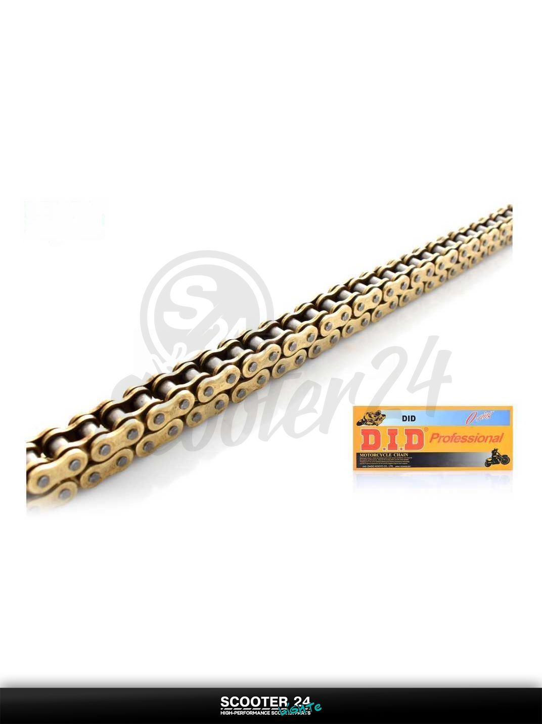 Цепь трансмиссии 428 V - 132 L Звеньев на мотоцикл / эндуро / питбайк / квадроциклы сальниковая GOLD "DID"