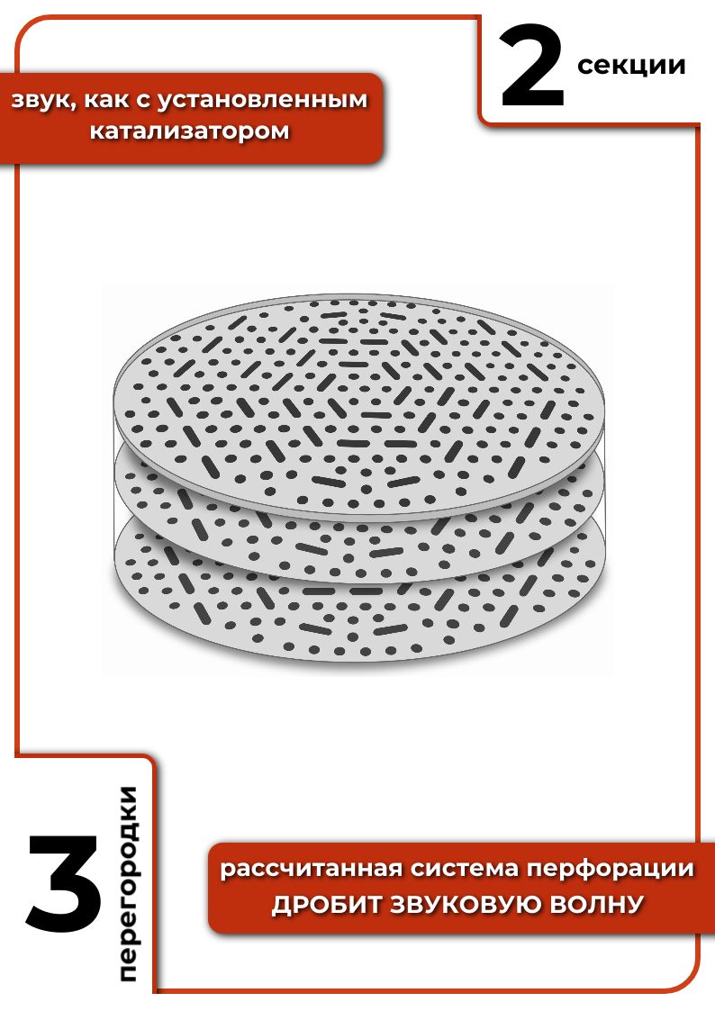 Пламегаситель Вставка секционная GM Шевроле Лачетти, Круз, Авео