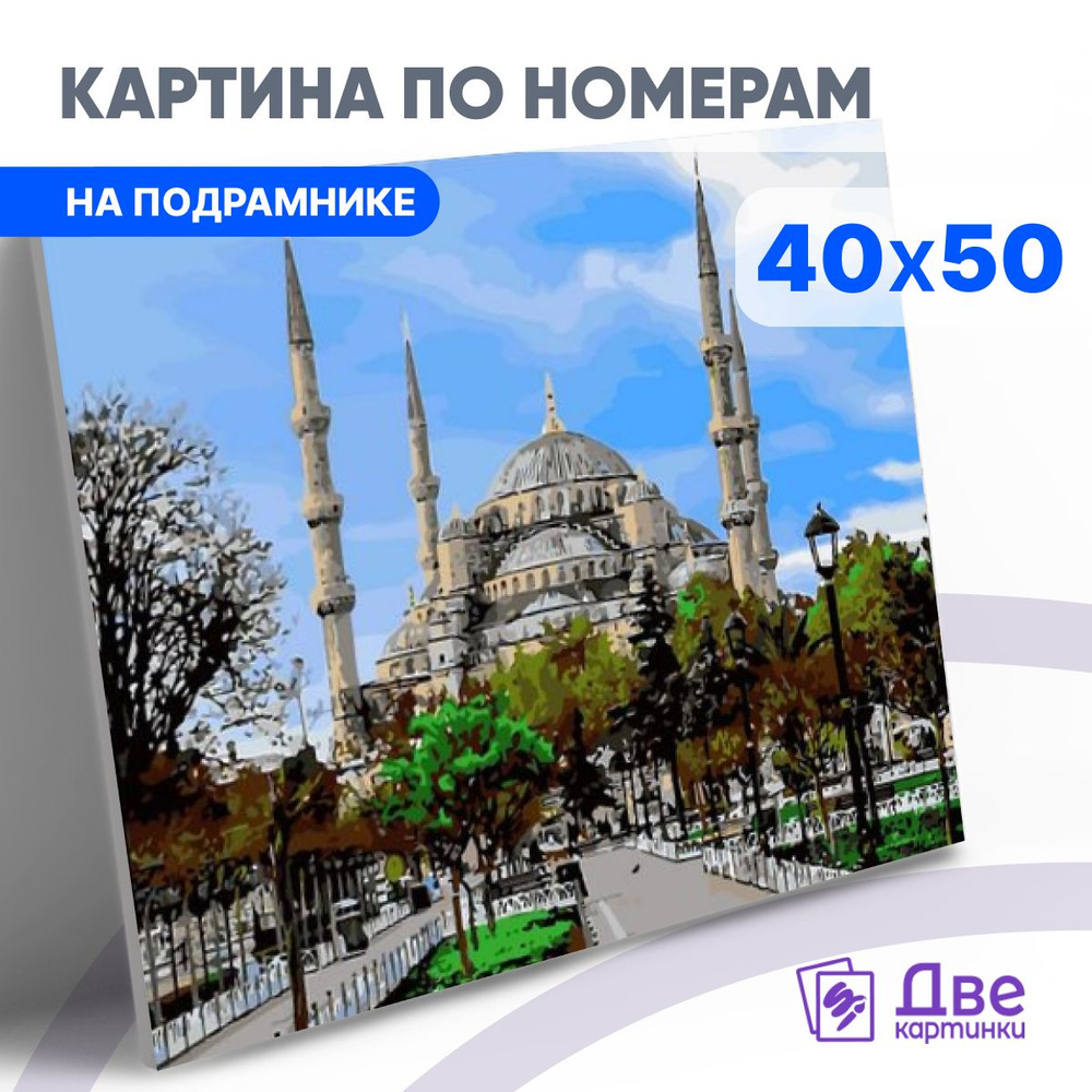 Картина по номерам 40х50 см на подрамнике "Мечеть" DVEKARTINKI #1