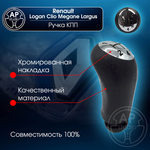 Ручка переключения передач Renault Logan, Largus - купить по выгодным ...