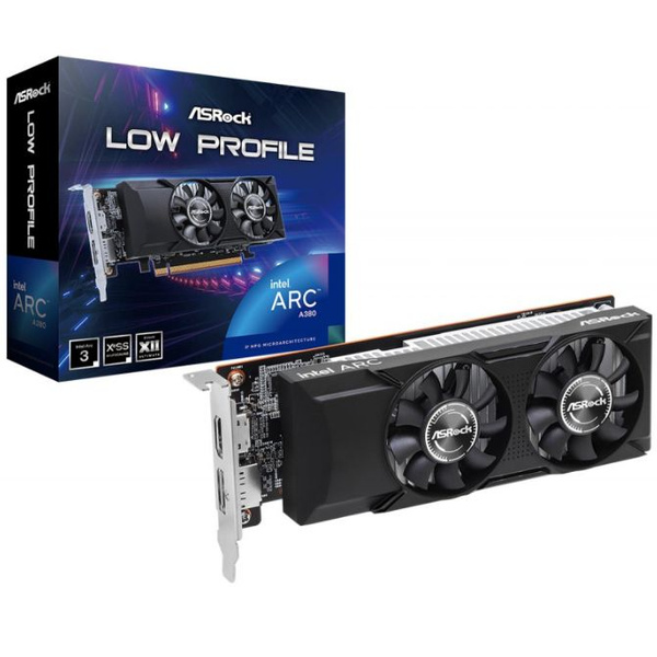 Характеристики ASRock Видеокарта Intel Arc A380 INTEL Arc A380 LP 6G 6 ...