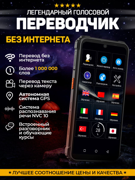 Голосовой карманный электронный переводчик - Compass Pro (2024 ...
