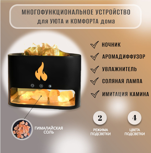 Увлажнитель воздуха камин_черный, черный - купить с доставкой по ...