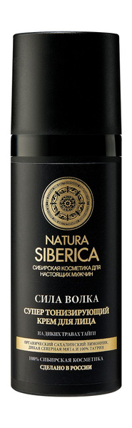 Natura Siberica Men Супер Тонизирующий Крем для лица Сила Волка ...
