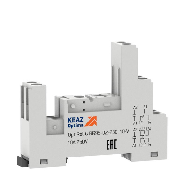 Розетка для реле OptiRel G RR95-02-230-10-V КЭАЗ 281173 - купить по ...