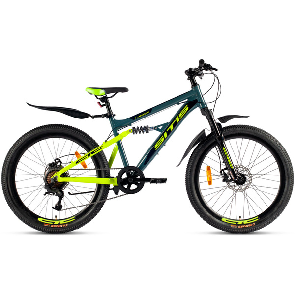 Велосипед горный SITIS LOCK 24 2024, full-suspension, детский для ...