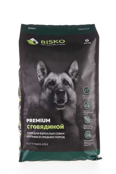 Сухой корм БИСКО ПРЕМИУМ/BISKO PREMIUM для взрослых собак со средним и ...