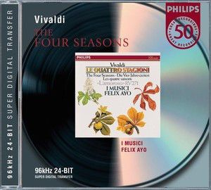 CD Audio CD Vivaldi: The Four Seasons; Concerto in E, RV.271. Felix Ayo ...