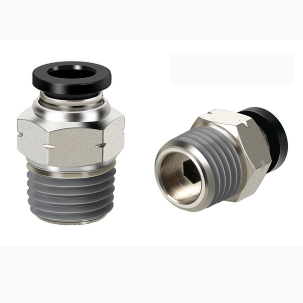 цанговый пневматический, штуцер прямой PC 10-01 В упаковке 2 штуки ...