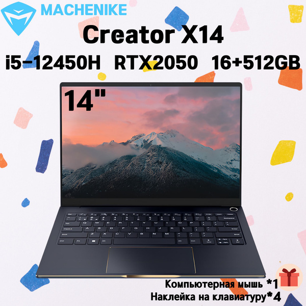 Игровой ноутбук Machenike Creator X14, черный купить по низкой цене ...