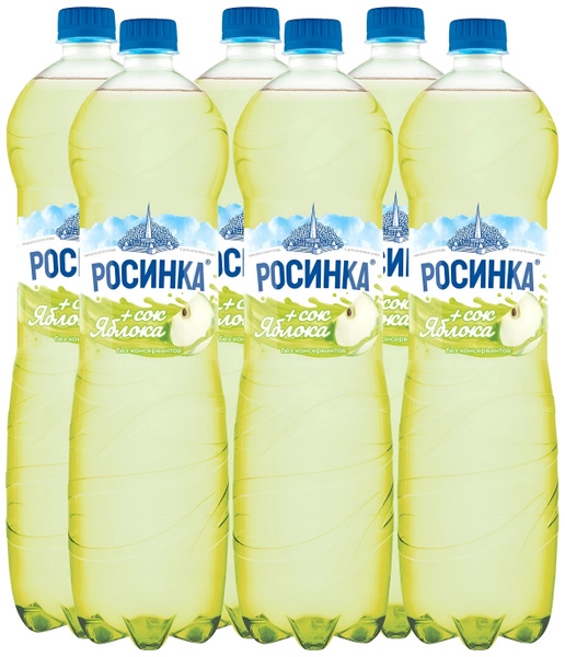 Вода минеральная Липецкая-Лайт со вкусом Яблока, 1,5 л х 6 шт ...