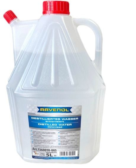 Дистиллированная деионизированная вода RAVENOL 5 литров - купить с ...