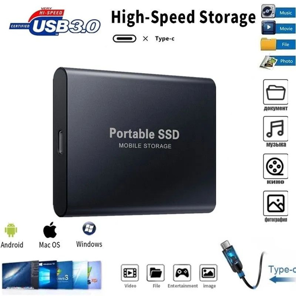Внешний SSD-диск T20O16K, 8 ТБ - купить по выгодной цене в интернет ...