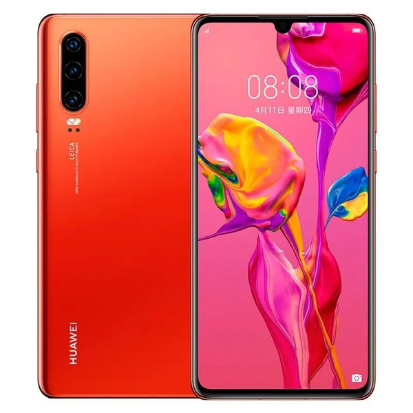 Смартфон HUAWEI P30 6+128GB 128 ГБ 6 ГБ Красный 2 SIM купить c ...