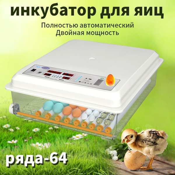 Инкубатор для яиц автоматический с терморегулятором, гигрометром ...