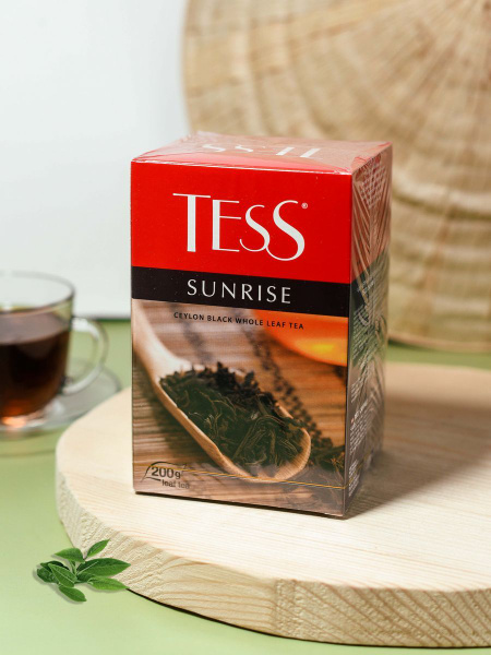 Чай черный TESS SUNRISE 200 гр Cрок (11/26)упак №6 - купить с доставкой ...