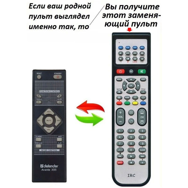 Заменяющий пульт для Defender Avante X55 - купить с доставкой по ...