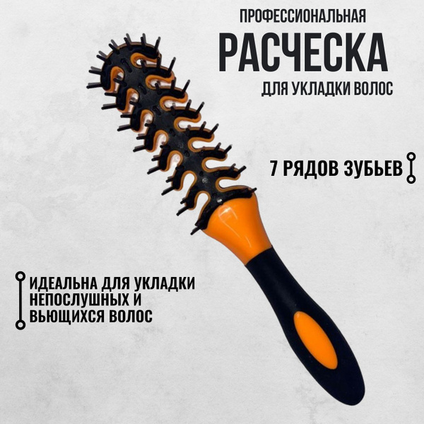 Расческа для укладки волос продувная скелетная, BR-69403В - купить с ...