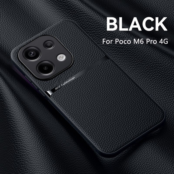 Чехол для Poco M6 Pro 4G/Сяоми Поко М6 Про 4Г Встроенный магнит ...
