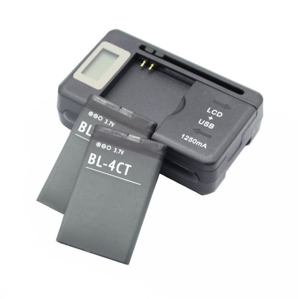 2шт 860 мАч Сменный аккумулятор BL-4CT ;BL4CT+зарядное устройство. для ...