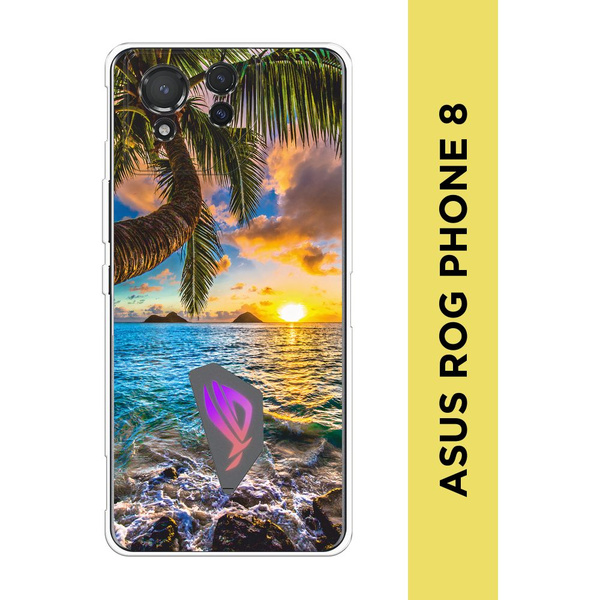 Силиконовый чехол на Asus ROG Phone 8 / Асус Рог Фон 8 "Восход 5 ...
