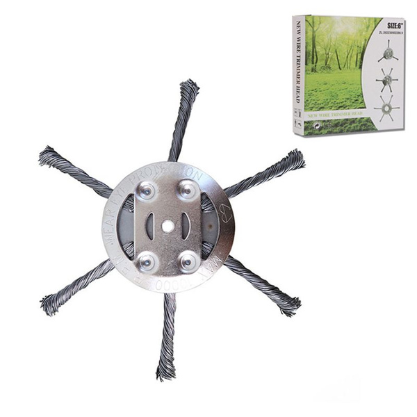 Нож для газонокосилки 6 дюймов стальная головка триммера для травы 6 ...