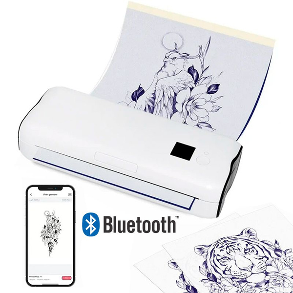 Беспроводной термо принтер для тату и печати докуметов с Bluetooth ...