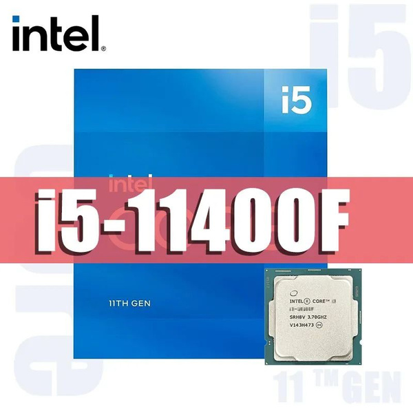 Процессор Intel 11400f Core i5 11-го поколения, OEM (без кулера), 6 яд ...