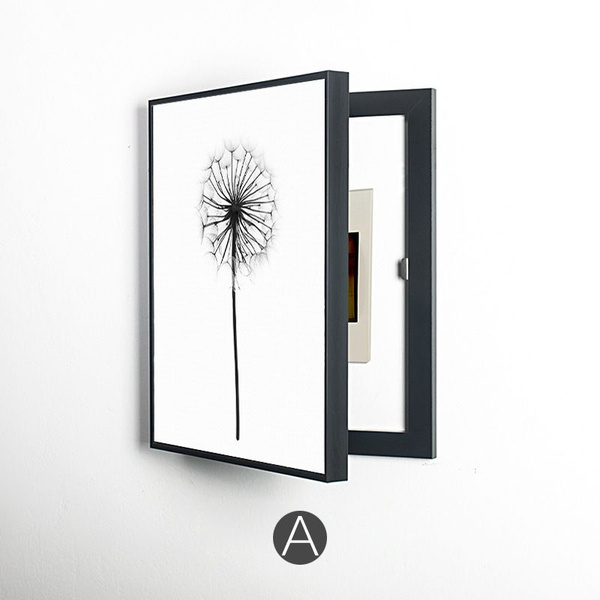 Крышка электросчетчика, внутренняя электрическая панель, скрытые ...