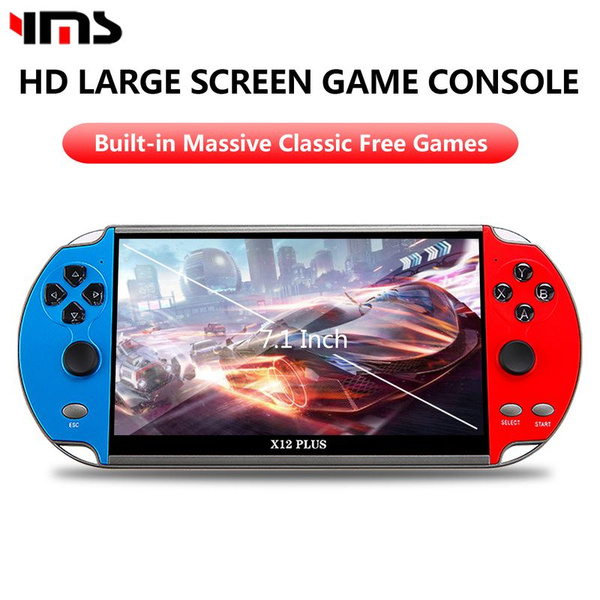 Портативная игровая консоль X7/X12 Plus с HD-экраном 4,3/5,1/7,1 дюйма ...