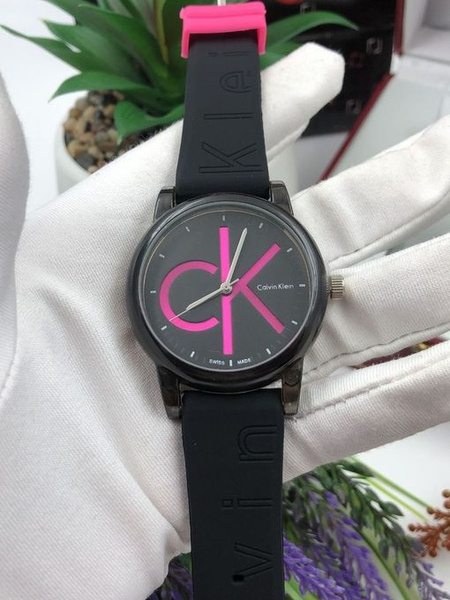 Женские наручные часы Calvin Klein с резиновым ремешком - купить с ...