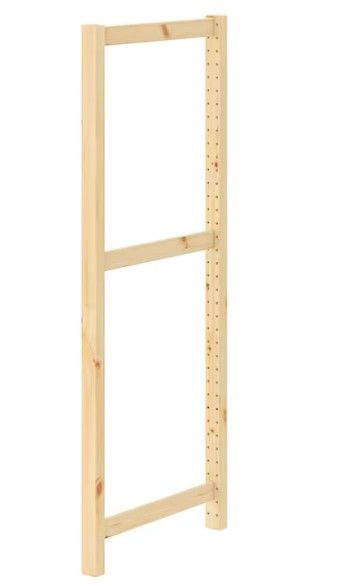Стойка для стеллажа Стойка боковая деревянная для стеллажей Ivar 124*50 ...